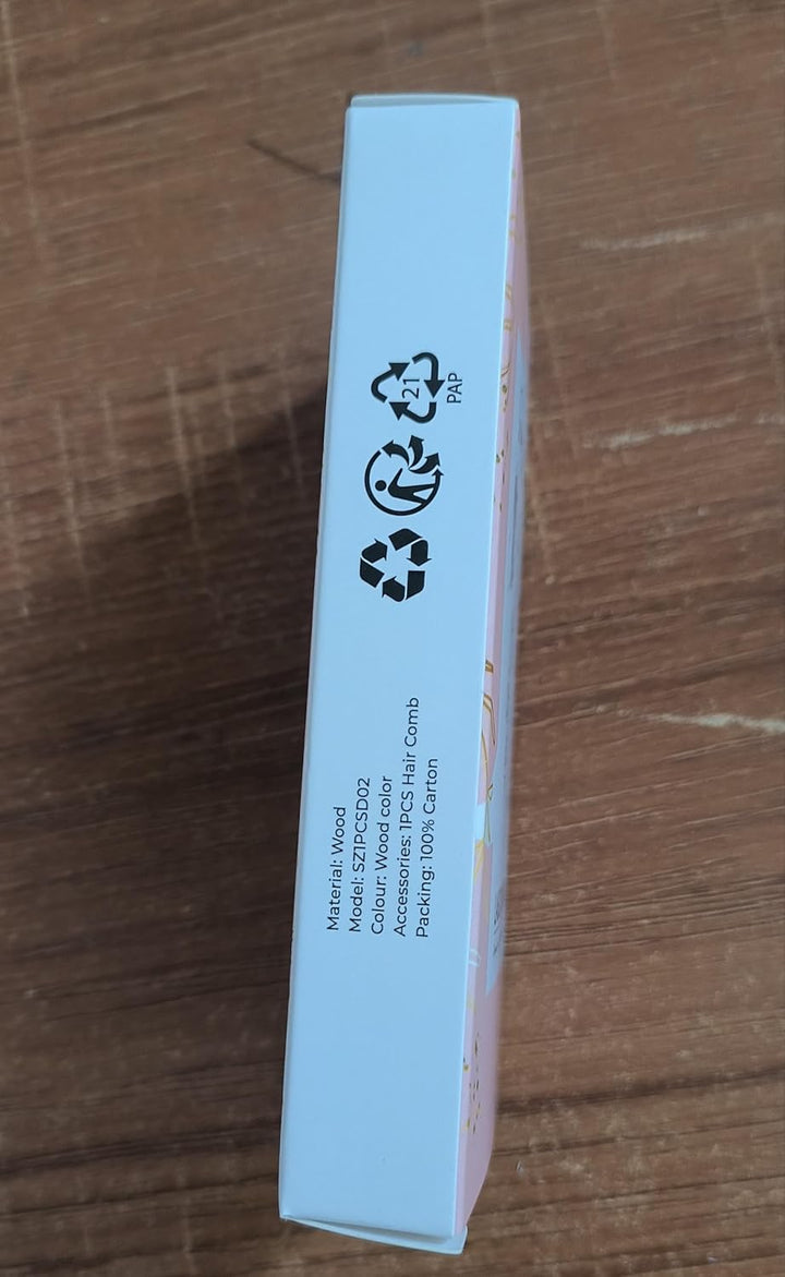 Birthing Comb for Labour Pain Relief & Hair Comb, Natural Wooden Birth Comb Postpartum Essentials, Hospital Bag Essential for Pregnant Women, Thoughtful Gift for Mum