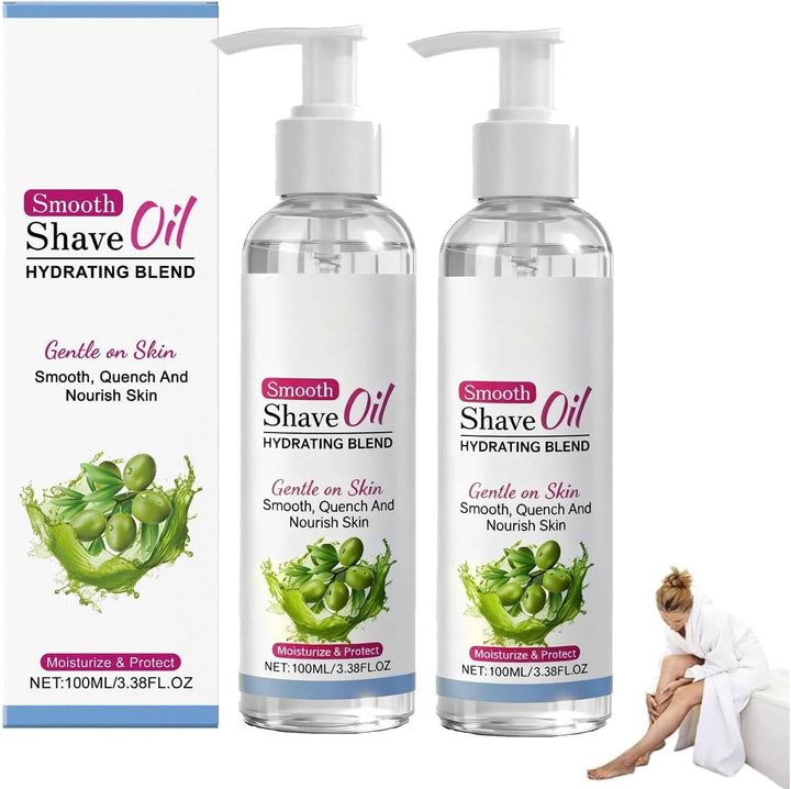 Smooth Shave Oil, Shaving Oil Women, Pre Shave and after Shave Oils for Sensitive Skin, Gentle Formula to Prevent Ingrown Hairs, Nourishes and Softens Skin, for Face, Body and Legs (1PC)