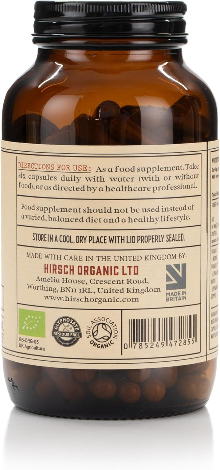 Organic UK Grass Fed Beef Liver Supplement - Soil Association Certified 100% Organic and Glyphosate Free & Vitamin & Mineral 3Rd Party Tested