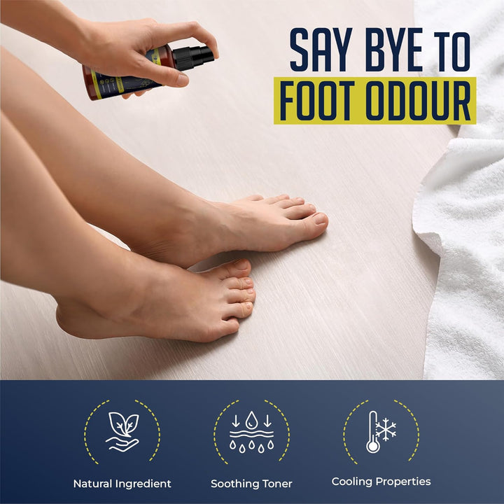 Athletes Foot Spray (200 Ml) –Antifungal Athletes Foot Treatment with Natural Peppermint & Lemongrass Oil for Smelly Feet, Soothes Itch, Cracks Control & Helps Prevent Foot Recurrence
