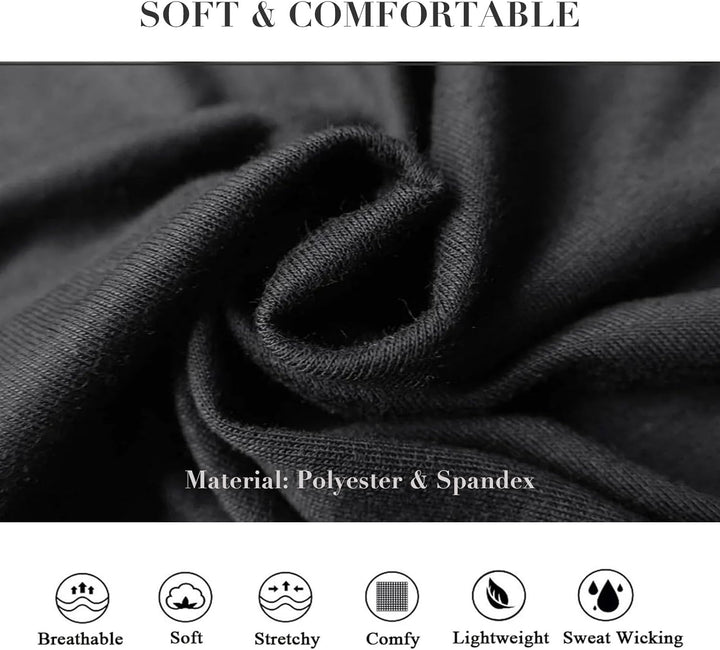 7Cm Wide Black Headbands for Women Men,  2Pack Fashion Head Bands for Women'S Hair, Soft Fabric Stretchy Hair Bands for Makeup, Yoga, Running (2Xblack)