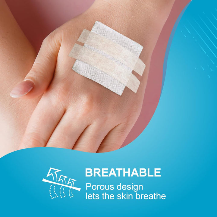 Microporous Surgical Tape First Aid Medical Tape Earring Cover up Tape 1.25Cm X 10M - Box of 2 Rolls