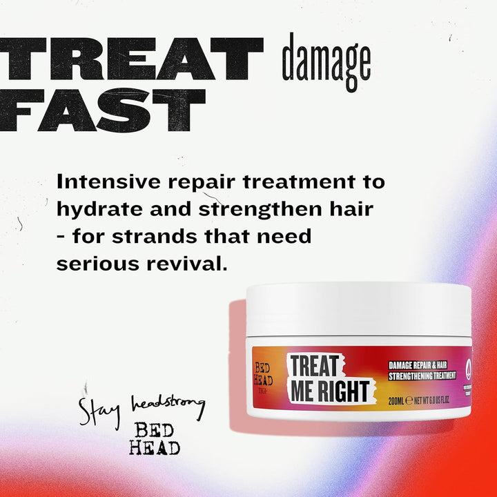 by  Treat Me Right Hair Mask – 200Ml Deep Conditioning Hair Treatment for Damaged, Dry, Coloured & Chemically-Treated Hair with Intensive Repair, Frizz Control & Nourishing Moisture