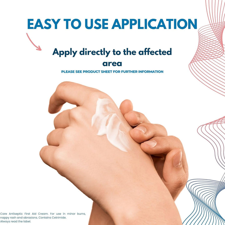 Antiseptic First Aid Cream, for Minor Burns, Abrasions and Nappy Rash, Suitable for All, Contains Cetrimide 0.5%, 30G Cream