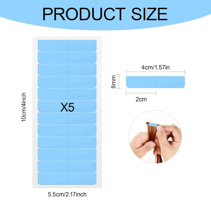 120 Pcs Hair Extension Tapes,Hair Extension Tape,Tape for Hair Extensions,Tape Tabs for Hair Extensions,Durable & Waterproof for Wigs, Extensions, and Hairpieces