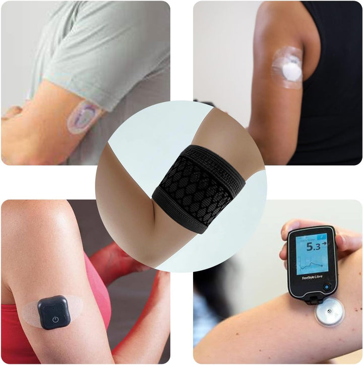 Updated Diabetic Arm Band for CGM Sensor Protective Dia Band Suits Freestyle Libre, Medtronic, Dexcom