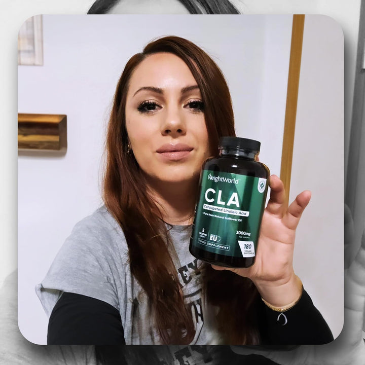 CLA Softgels | 3000Mg per Serving | 80% Active Isomers | 180 Vegan CLA Softgels | Gluten-Free | 2 Months Supply | Made in EU