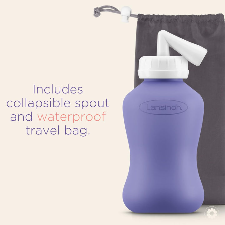 Peri Bottle Postpartum + Travel Bag - 360 Ml - Portable Bidet with Angled Spout for Soothing Post-Birth Discomfort - Post Partum Essentials