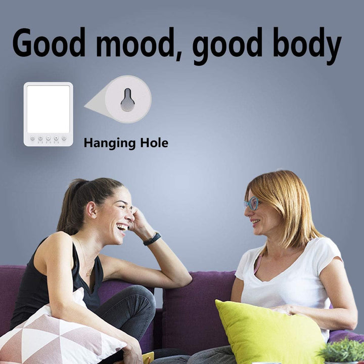 Therapy Lights Lamp Sun 10000 Lux for Depression LED UV Free Spectrum Sad Therapy Lights Box with 6 Timer 10 Brightness Levels Memory Function