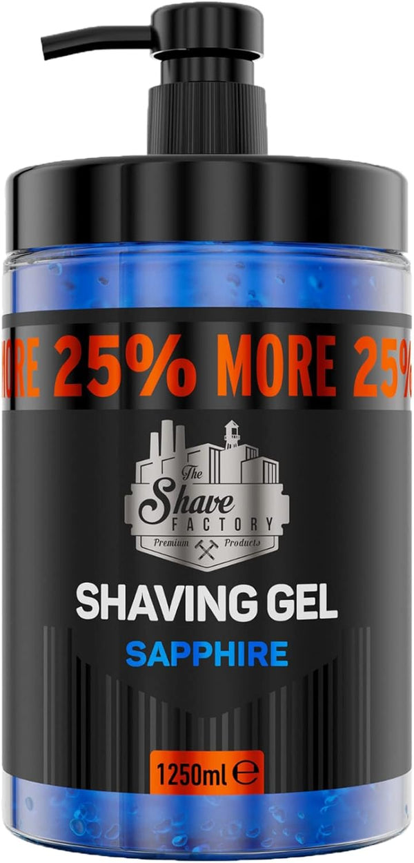 Shaving Gel with 25% More Free - Moisturizing Effect Fresh Active Product for Professional Barbers/Hairdressers and Traditional Shaving Enthusiasts