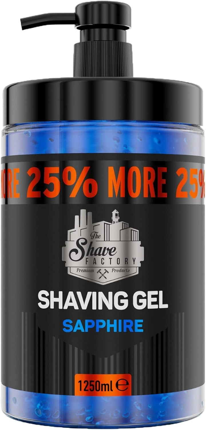 Shaving Gel with 25% More Free - Moisturizing Effect Fresh Active Product for Professional Barbers/Hairdressers and Traditional Shaving Enthusiasts