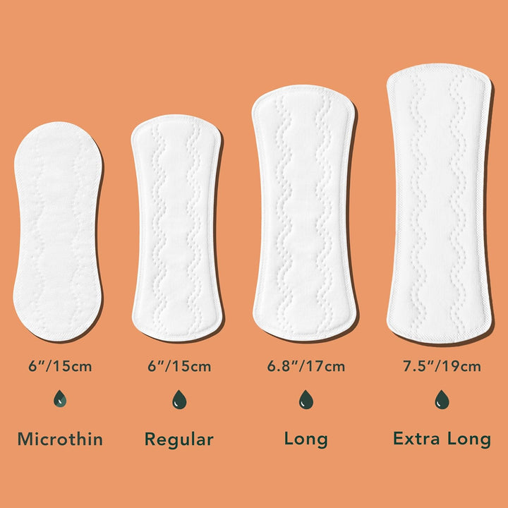 Organic Cotton Cover Panty Liners for Women - Light Absorbency, Vegan, Cruelty Free, Hypoallergenic, Unscented, Chlorine Free (Regular, 44 Count)