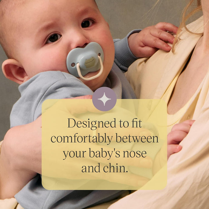 Anytime Soothers, 0-6M, 6 Pack, Symmetrical Teat Sits Anyway Up, Bpa-Free Silicone Dummy, Orthodontic Design