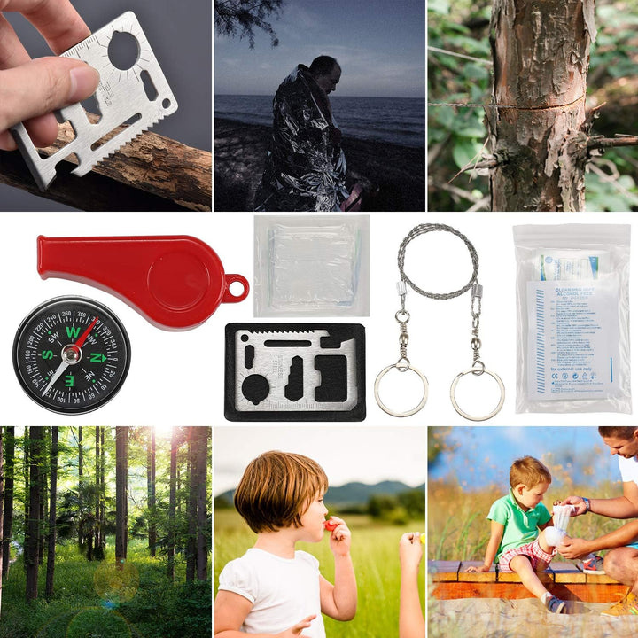 140 Piece Boat Emergency Kit 2-In-1 Waterproof First Aid Kit