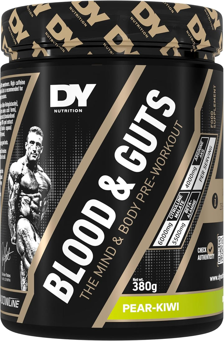 - Blood and Guts Pre Workout Powder, 380G (Strawberry) - High Strength Preworkout with 350Mg Caffeine, Citrulline Malate, Beta Alanine, Arginine AKG, L-Tyrosine, Vitamin B3, Men & Women