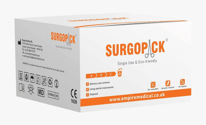 Box 50  Sterile Single Use Disposable Adson Forceps, Non-Toothed Serrated Straight, 12.5Cm/4.75 Inches, Tissue Dissecting Locking Forceps Tweezers