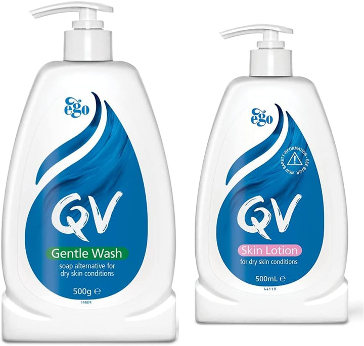 Gentle Wash (500G) for Dry, Sensitive Skin, Ph Balanced, Unscented, Soap Free, Moisturising Soap Alternative That Lathers for Dry Skin Eczema, Psoriasis, Dermatitis for Whole Body