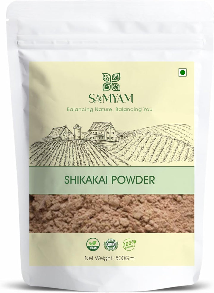 Shikakai Hair Cleanser Powder - 500G Pack | Ayurvedic Hair Mask, 100% Natural, Chemical Free