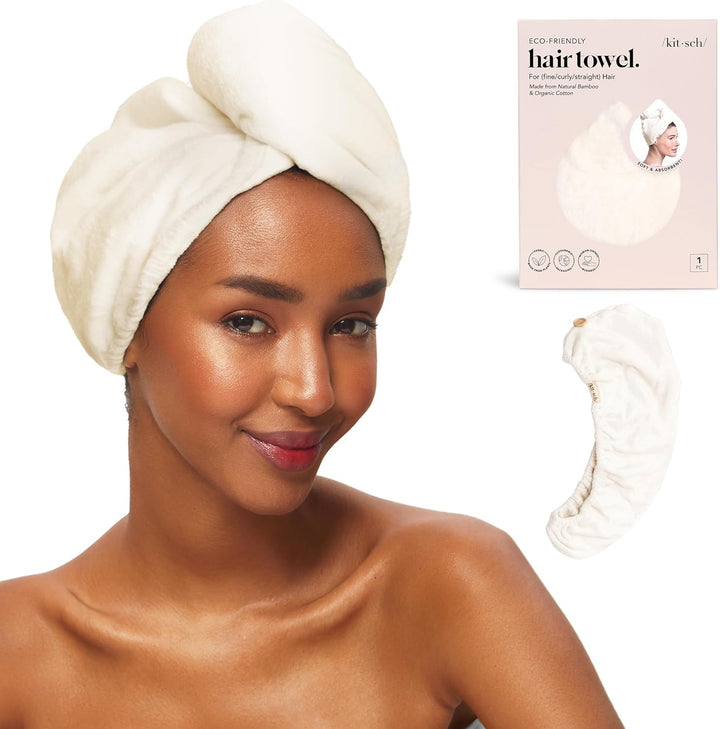Microfibre Hair Towel Wrap - Quick Dry Curly Hair Wraps for Women | Microfiber Towel for Hair | Hair Drying Towel Wrap | Hair Towels for Women | Hair Turban for Wet Hair - Micro Dot