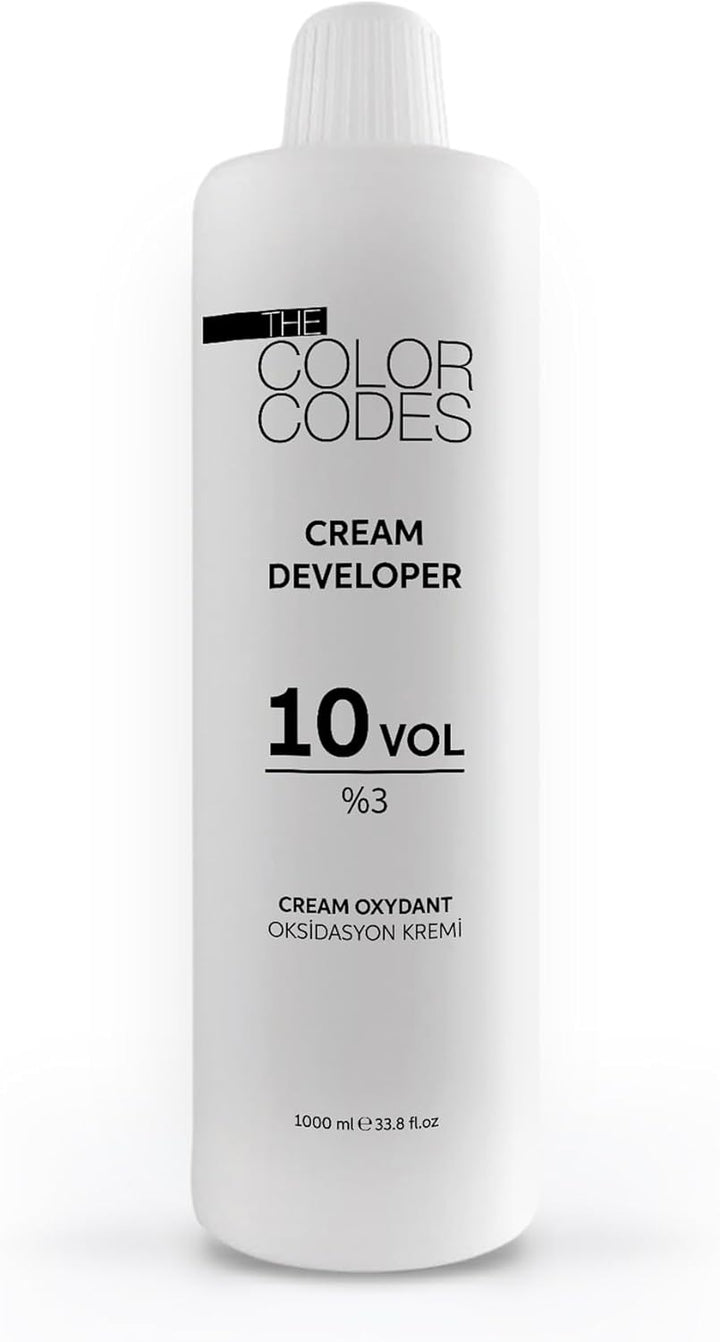 Professional Cream Hair Developer Activator Peroxide for Hair Colouring Long Lasting Colour and Grey Coverage 1000Ml -%20 Volume