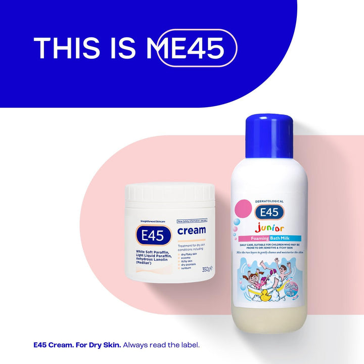 Dermatological Junior Foaming Bath Milk 500 Ml – Bath Foam for Kids - Soap-Free Body Wash to Protect and Moisturise Dry and Sensitive Skin – Soothe Itching and Irritation - Dermatitis Eczema Cream