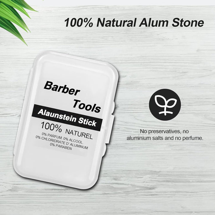 Alum Block,Alum Stone 100% Natural Odourless after Shave Deodorant Alternative Soothes the Skin after Shaving Barber Stop Bleeding Item