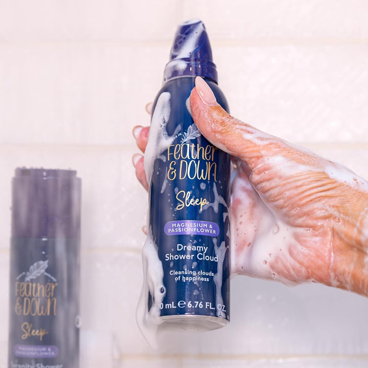Magnesium and Passionflower Dreamy Shower Cloud (200Ml) - Foaming Shower Mousse Infused with Magnesium and Passionflower, Calms Anxiety & Stress, Relaxation Aromatherapy