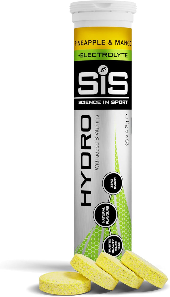 Hydro Electrolyte Tablets 20 Pcs. Pink Grapefruit – Vegan & Gluten-Free, Ideal to Promote Hydration and Maintain Electrolytes Balance (Packaging May Vary)