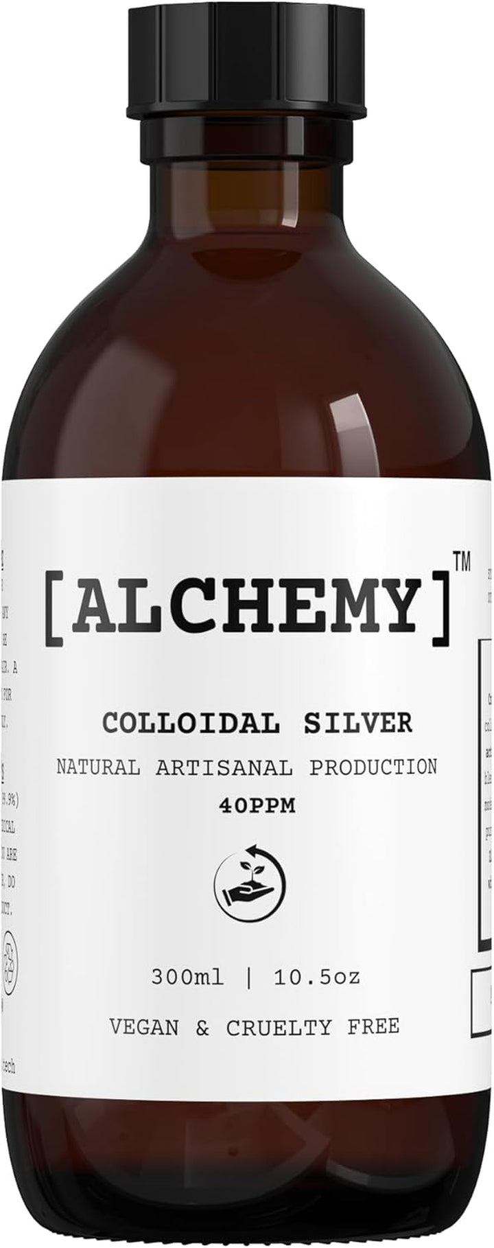 Colloidal Silver Refill 300Ml ● 40 PPM ● Superior Concentration, Artisanal Production, Better Results ● Made in the UK ● [Alchemy] Natural
