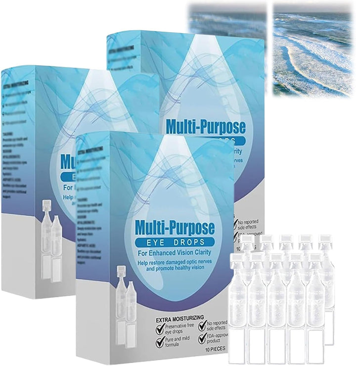 Optivipro Multi-Purpose Eye Drops, Optivipro Multi-Purpose Eye Drops - Sharpoptix Eye Drops, Multi-Purpose Eye Drops for Women Men (1 Pc)