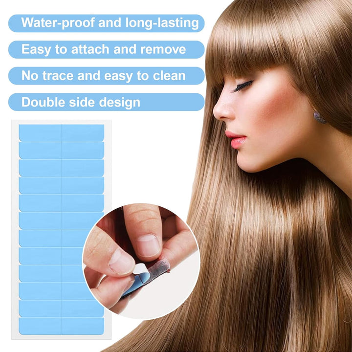 120 Pcs Hair Extension Tapes,Hair Extension Tape,Tape for Hair Extensions,Tape Tabs for Hair Extensions,Durable & Waterproof for Wigs, Extensions, and Hairpieces
