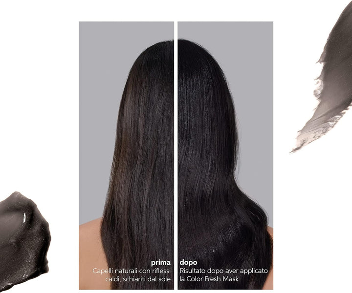 Color Fresh Mask Cool Espresso - Hair Treatment to Revitalise and Change Hair Colour - Nourishing Tint with Avocado Oil - for Dark and Black Hair - 150 Ml