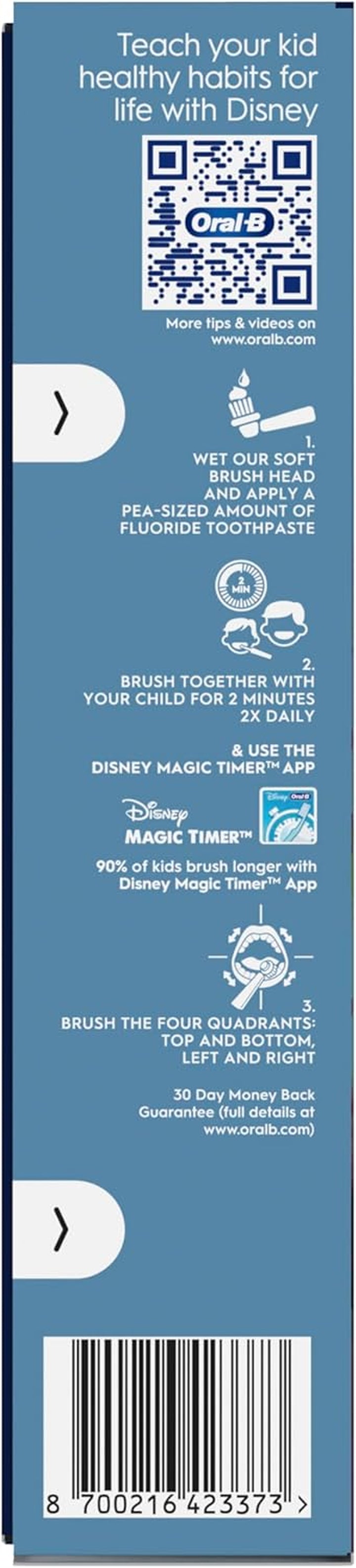 Pro Kids Electric Toothbrush, 1 Handle Featuring Disney the Lion King, 1 Toothbrush Head, Designed by Braun, for Ages 3+