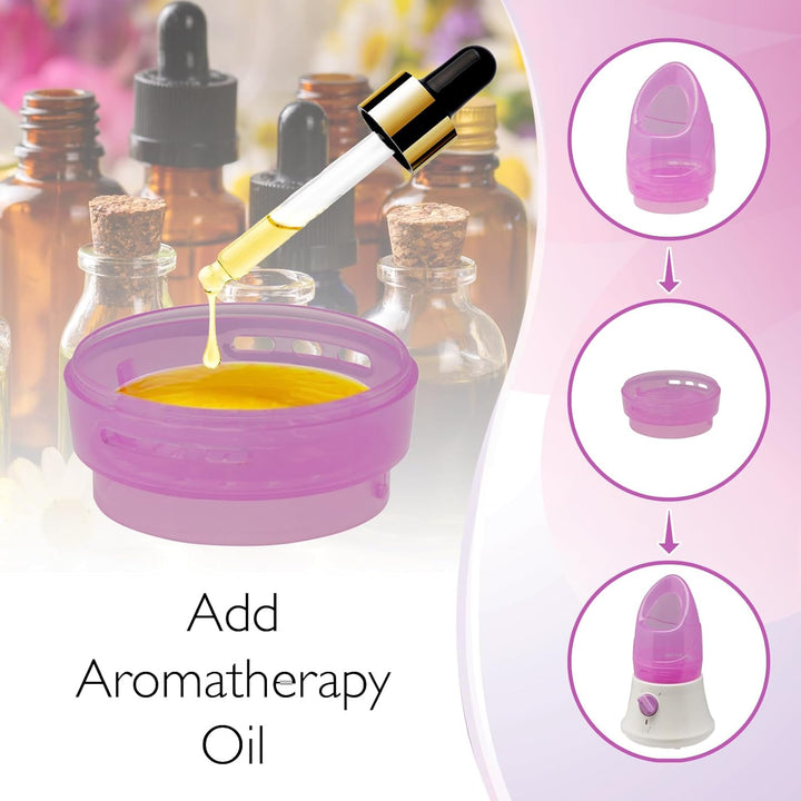 Sensio Spa Facial Steamer & Nasal Inhaler with Aromatherapy Pod & 4 Piece Beauty Tools Set, Face Steam Inhale, Deep Clean & Clear Sinuses at Home Spa, Unclogs & Opens Pores, Removes Blackheads