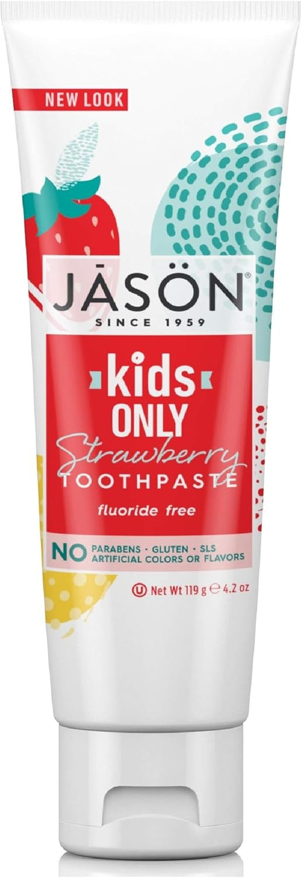 Kids Only! Natural Toothpaste, Strawberry, 4.2 Oz (119 G) -  Natural