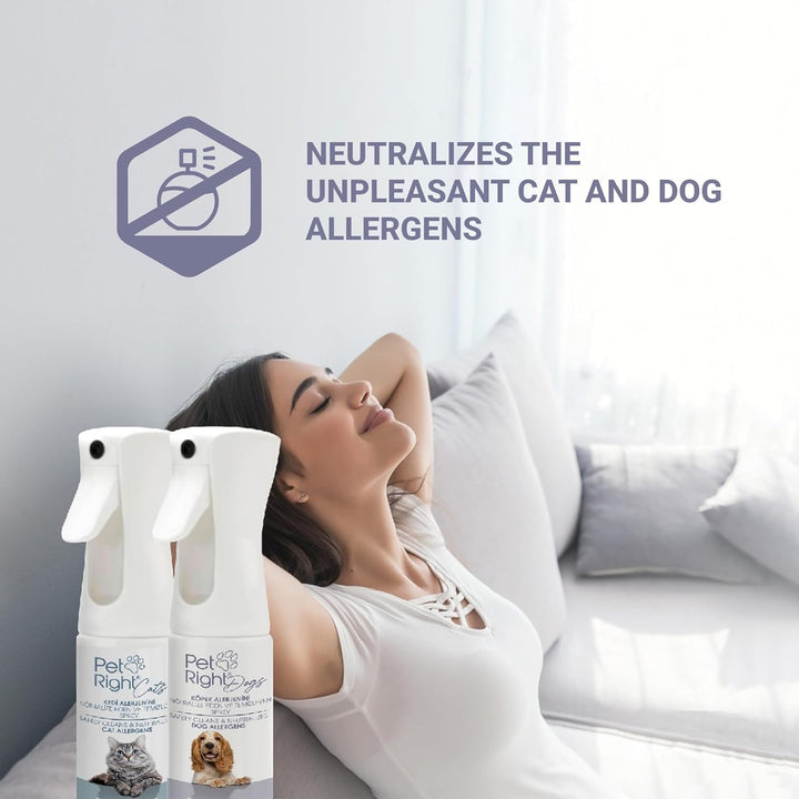 Dog Allergen Neutralizer Spray for Human Fragrance-Free, Safe on Textiles, Multi-Surface Cleaner and Allergy Relief and Ensures Freshness, Multi Purpose 200Ml