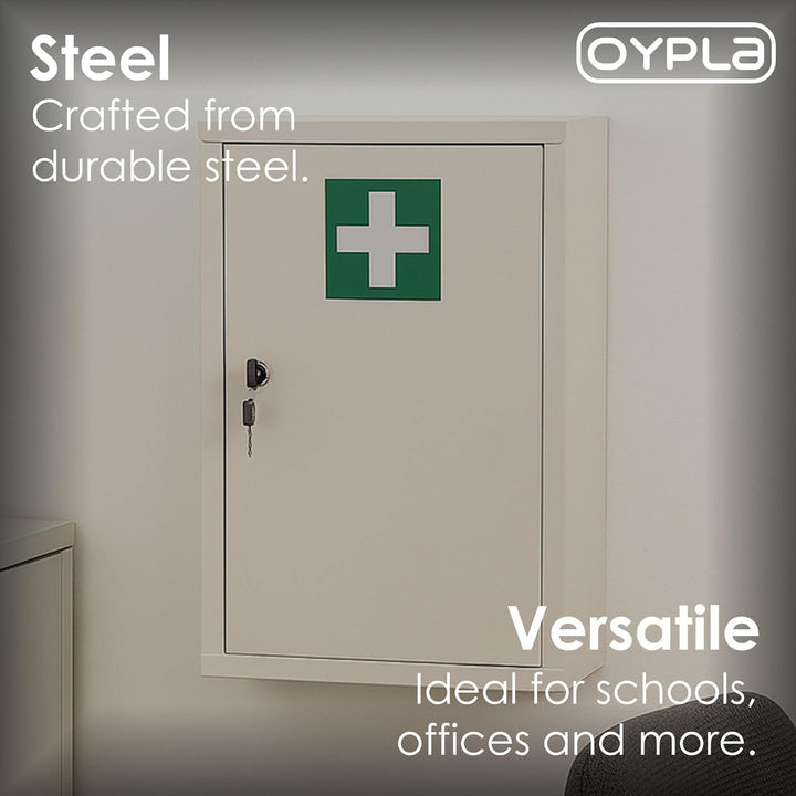 Wall Mounted Metal First Aid Medicine Medical Cabinet Locker