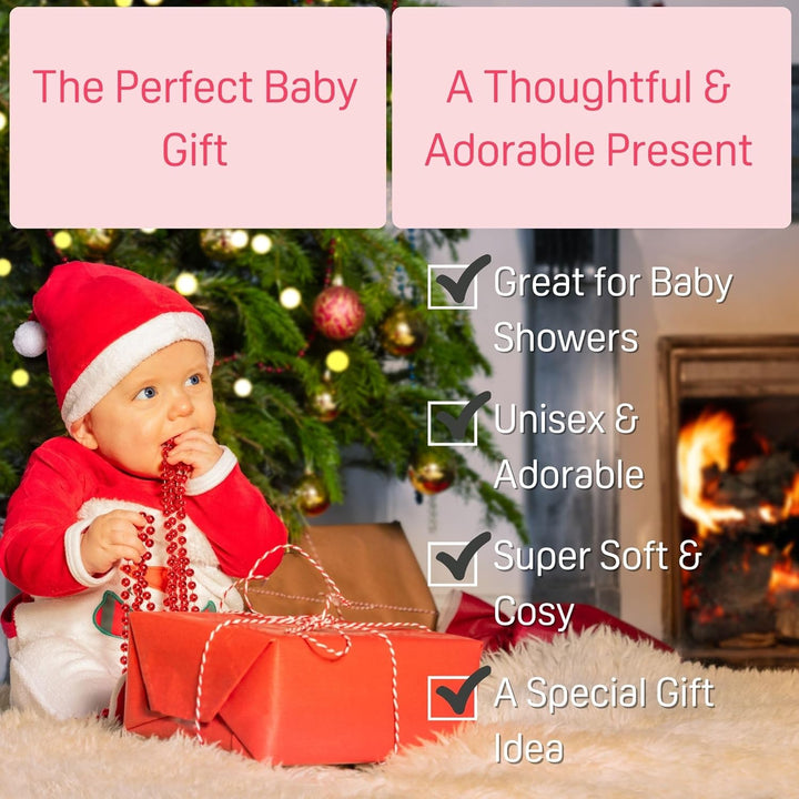 Baby Town Boys Girls Infants Unisex Soft Plush Flannel Fleece Hooded Bath Robe Dressing Gown Sizes 0-24 Months