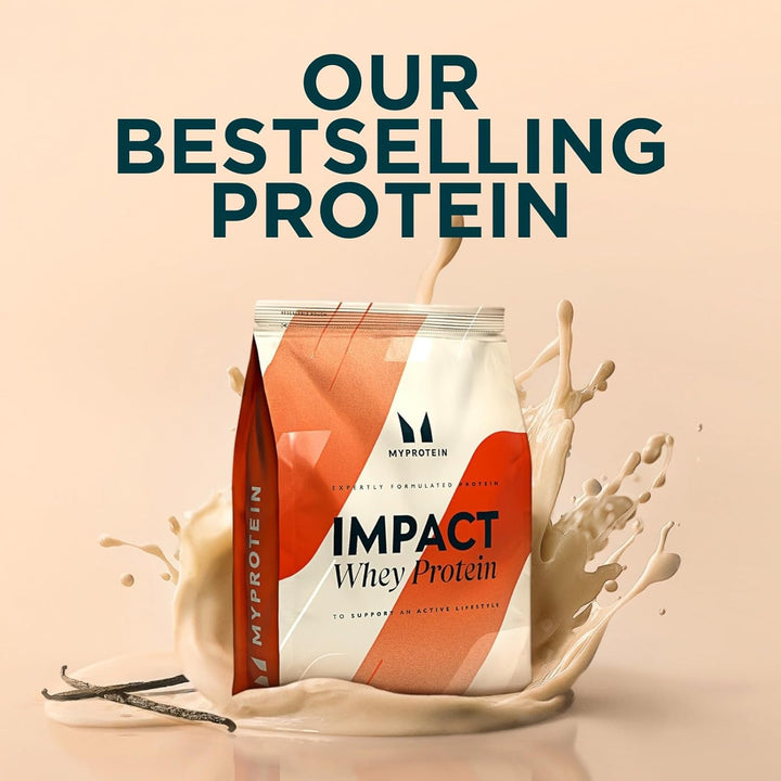 Impact Whey Protein Powder – Vanilla Flavour– 1Kg, 22G of Protein per Serving, Supports Muscle Building, Recovery & Lean Muscle Maintenance - 33 Servings