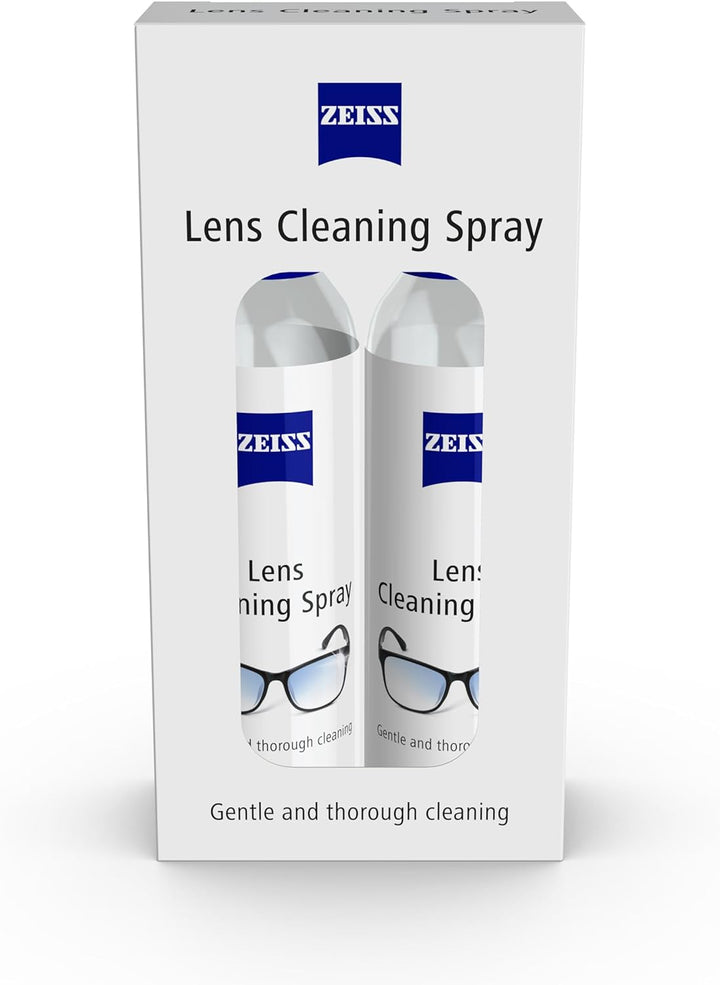 Lens Cleaning Spray, Twin Pack for Cleansing Optical Surfaces, Glass and Plastic Cleaner, for Glasses, Spectacles, Cameras, Microscopes, Digital Screens and Ski Goggles,120 Ml (Pack of 2)