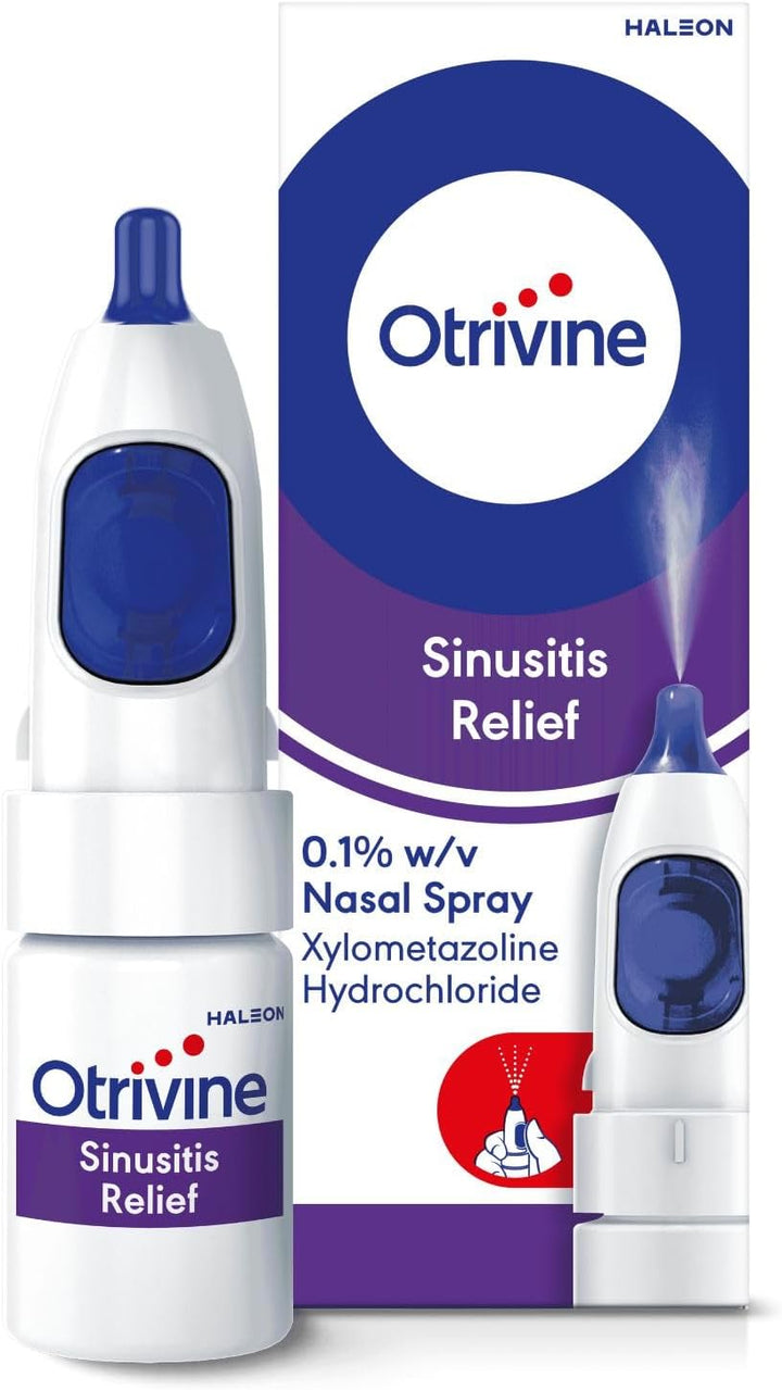 Sinusitis Relief Nasal Spray, Blocked Nose, Congestion Relief Spray, 10 Ml
