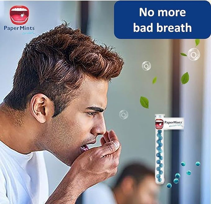 Goodbye Halitosis with Cool ® Capsules - Breath Freshener Capsules (6 Tubes of 18 Capsules)