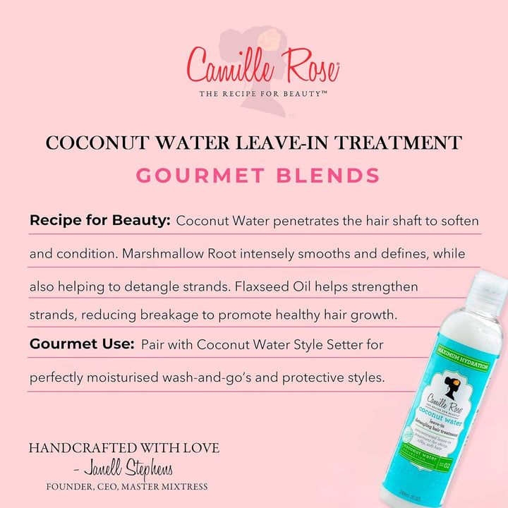 Coconut Water Leave-In Detangling Hair Treatment, Maximum Hydration, 240 Ml (Pack of 1)