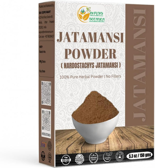 Jatamansi Root Powder Organic Nardostachys Jatamansi for Hair Growth Spikenard Stress Relief Formulation Natural Rhizome 5.3 Ounce / 150 Gms