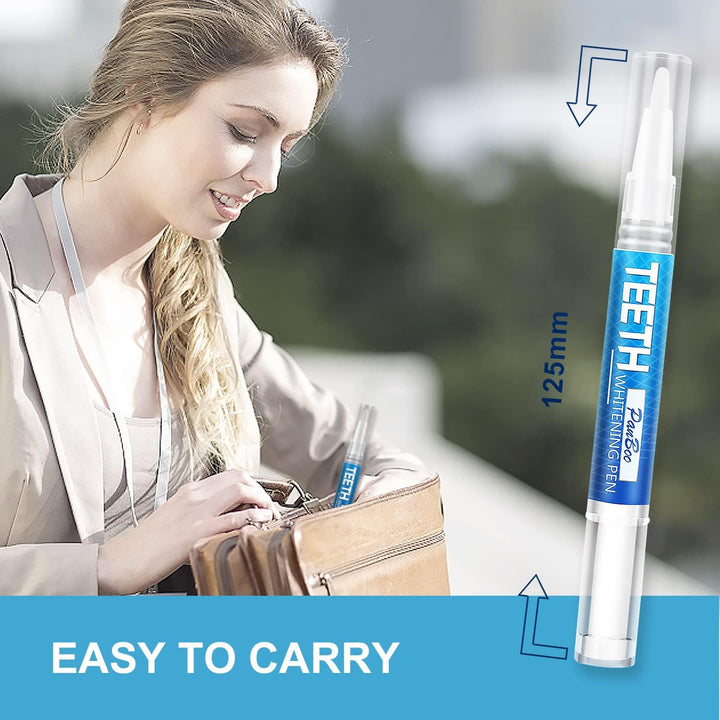 Teeth Whitening Pen 5 Pack for 70+ Treatments | Enamel-Safe & Sensitivity-Free 4 Whitening Pens plus 1 Desensitizing Pen | Instant Teeth Whitening Kit That 1-6 Shade Whiter in 1-2 Weeks | Mint Flavor