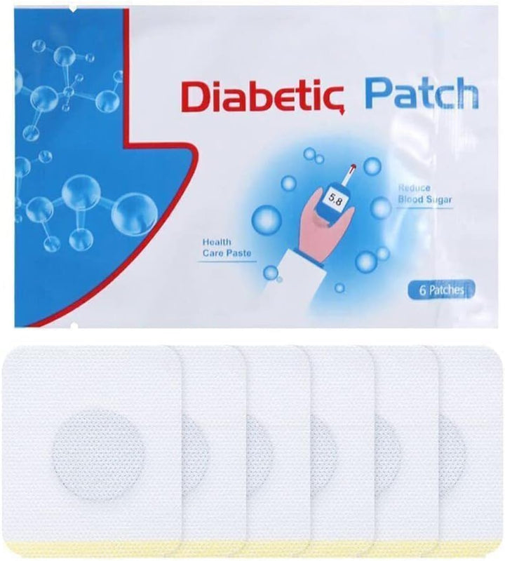 Diabetic Patches to Lower Blood Sugar Naturally, Herbal Cure Reduce High Blood Sugar Balance Plaster,5 Packs 30Pcs