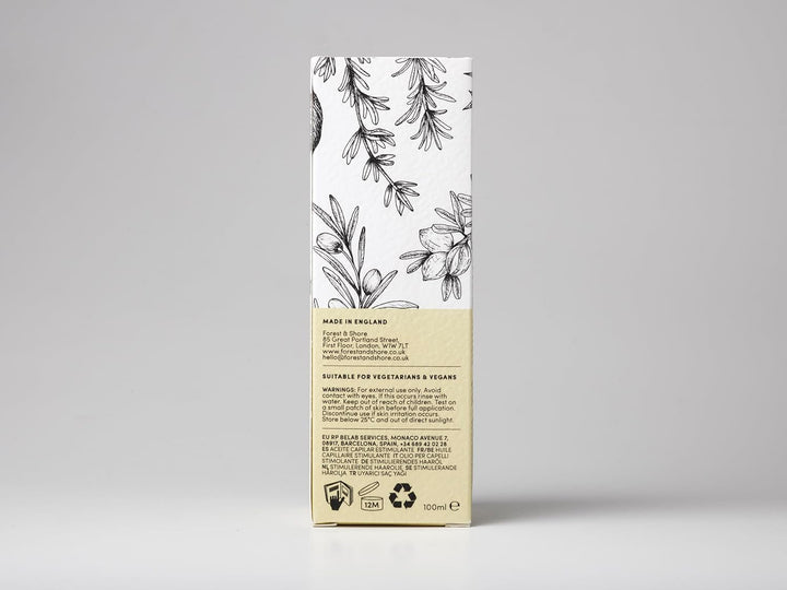 Hair Growth Oil 100% Natural Hair Oil with Caffeine, Biotin, Castor Oil, Argan Oil, Coconut Oil, and Rosemary Oil Effective Thickening Mask & Hair Loss Treatment