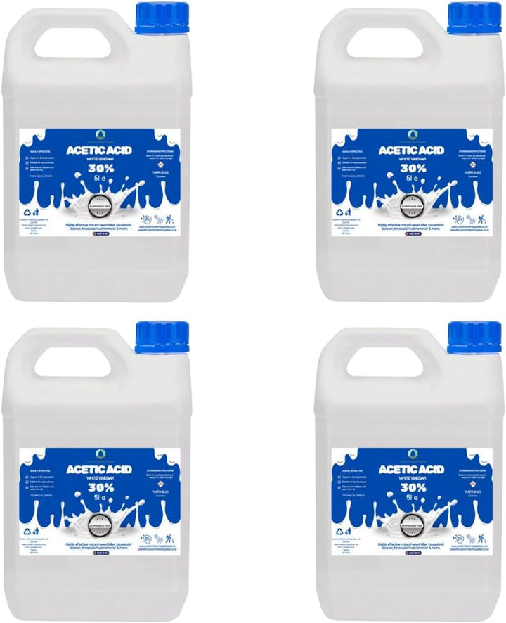 White Vinegar, 30% Acetic Acid, 5L, Industrial Strength Cleaning Solution (1)