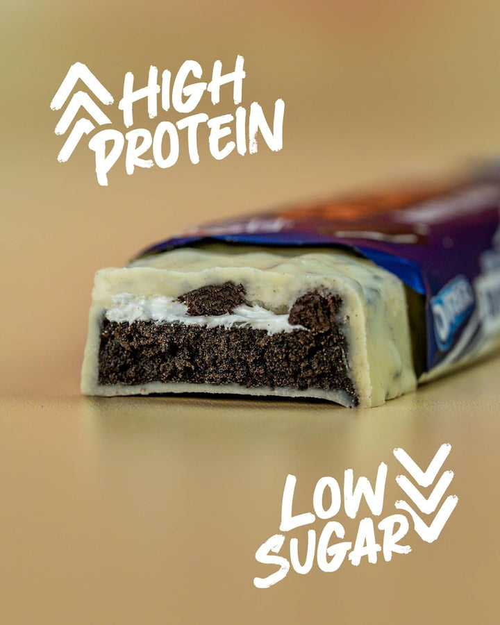 OREO White Protein Bar - High Protein, Low Sugar, 12 X 60 G