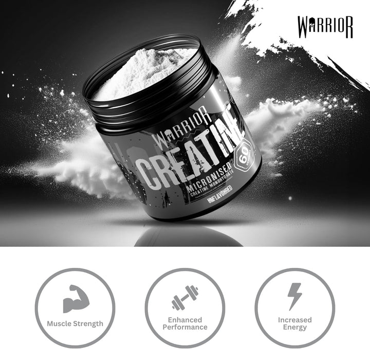 Creatine Monohydrate Powder 300G (60 Servings) – Pure Micronised Creatine Powder Supplement for Men & Women, Pre & Post Workout Strength, Muscle Growth & Recovery, Vegan – Unflavoured
